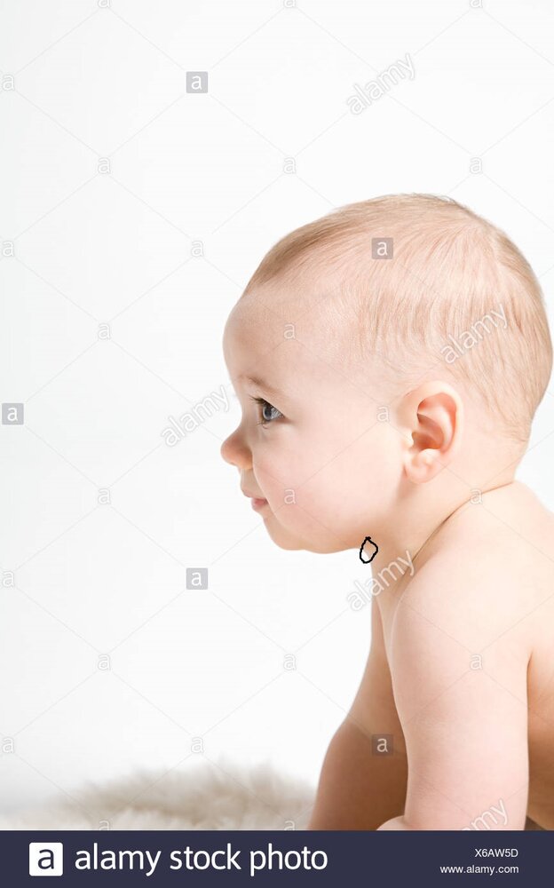 Profile of a baby boy X6AW5D