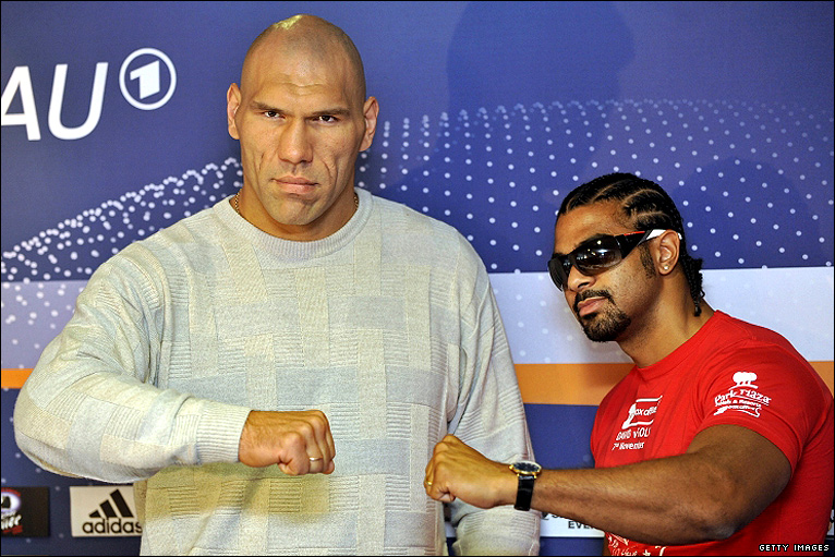 Nikolai valuev and David Haye