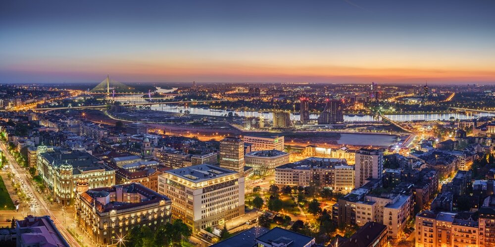Belgrade Night Panorama