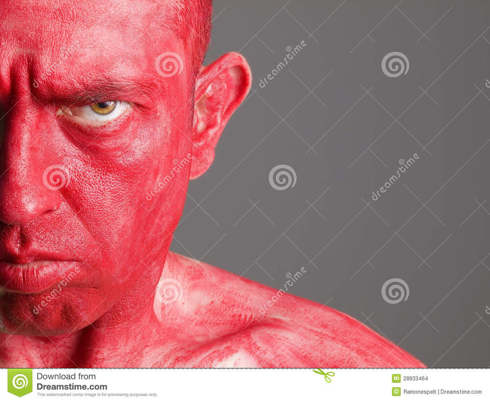 Face man red seriously expression 28933464