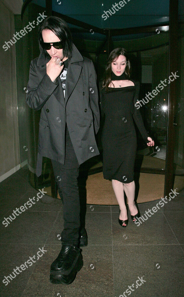 Marilyn manson and girlfriend out and about london britain shutterstock editorial 940902i