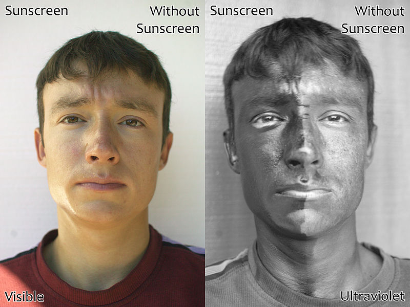 800px UV and Vis Sunscreen