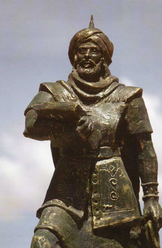 Statue de Okba ibn Nafi al Fihri en Algrie