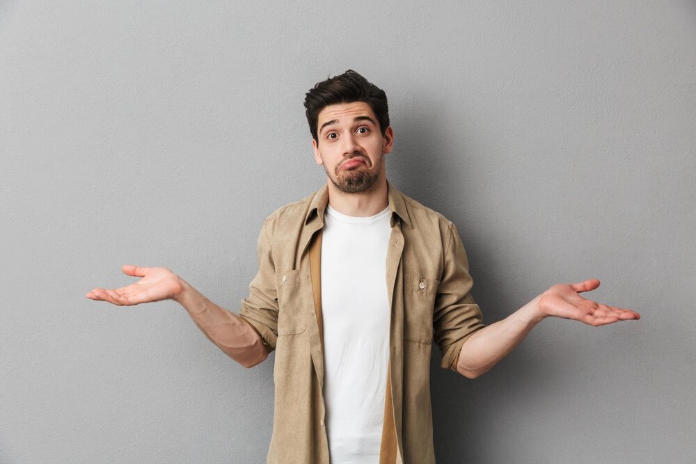 Bigstock Portrait of a confused young c 250827721