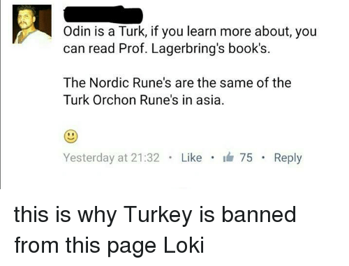 Odin is a turk if you learn more about you 4511167