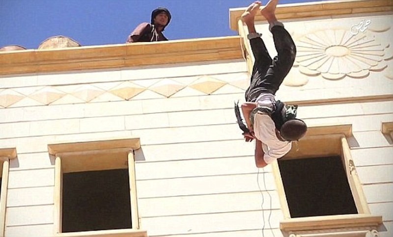 ISIS throws boy off roof