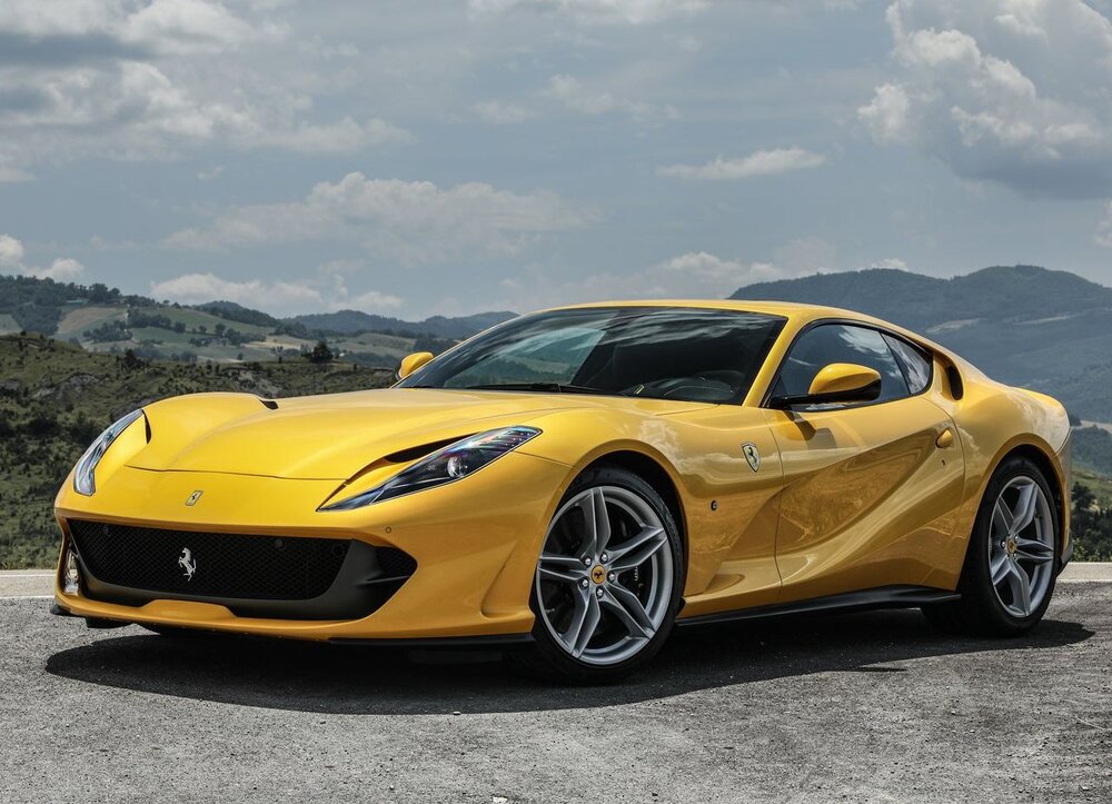 Ferrari 812 Superfast yellow