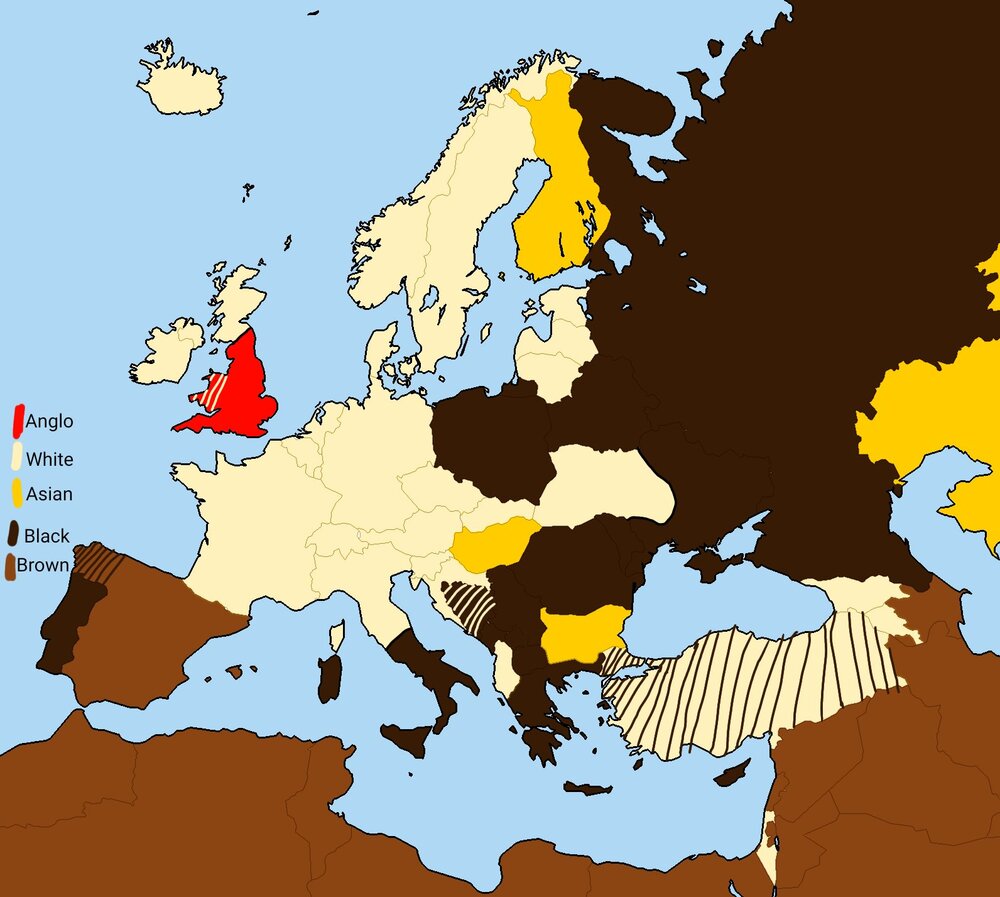 Racial Map Europe
