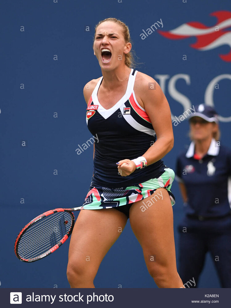 Flushing ny august 30 maria sharapova vs timea babos on arthur ashe K2A8EN