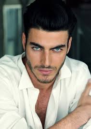 Image result for blue eyes black hair tan skin men