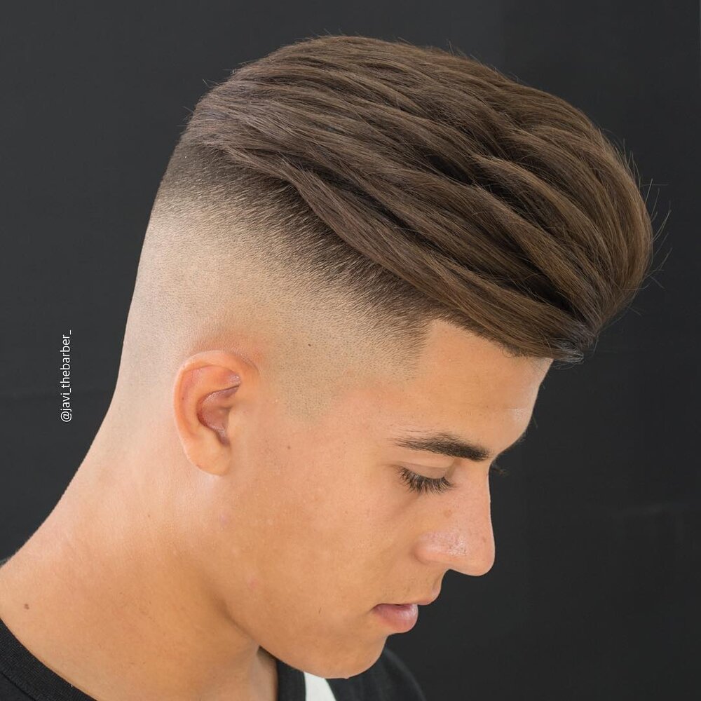 Javi thebarber  undercut men slicked back