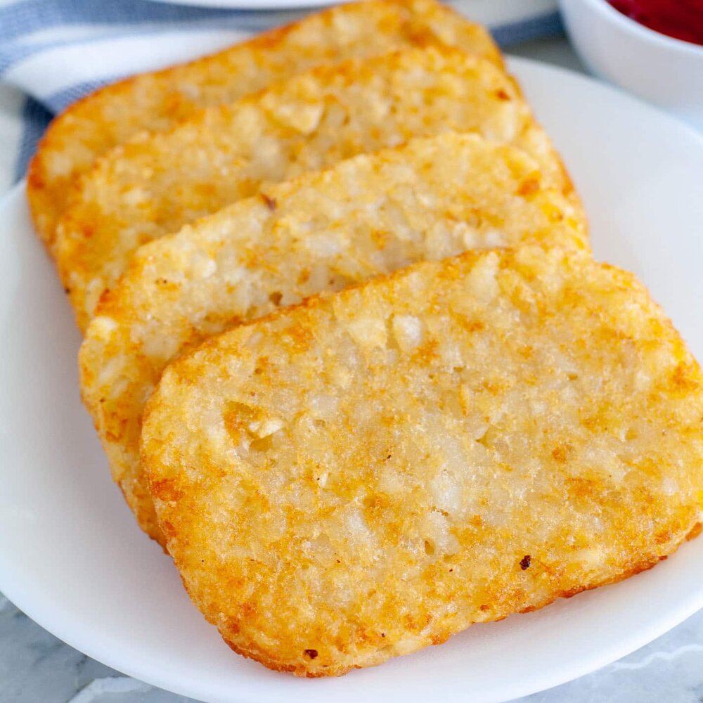 Air fryer hash browns square