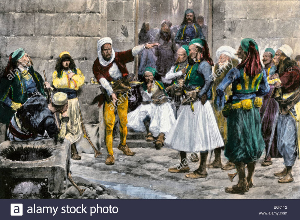 Black george rousing his fellow serbs against the ottoman empire 1804 B6K112