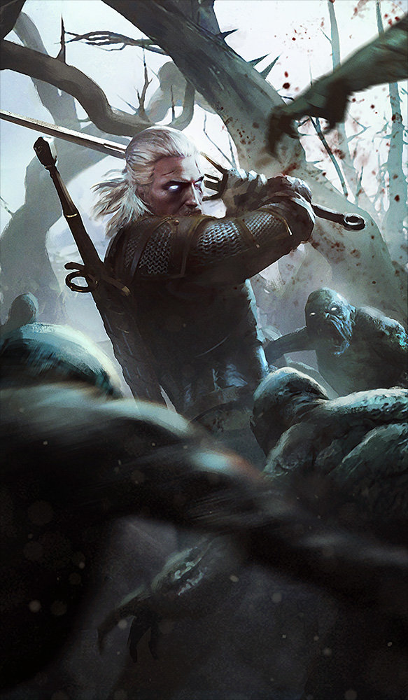 Marek madej gwent geralt by marekmadej