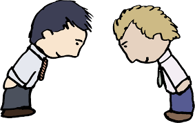 Two Guys Bowing - Openclipart