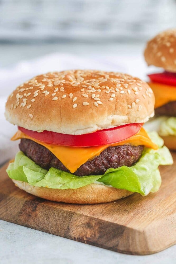 Air fryer hamburgers 6