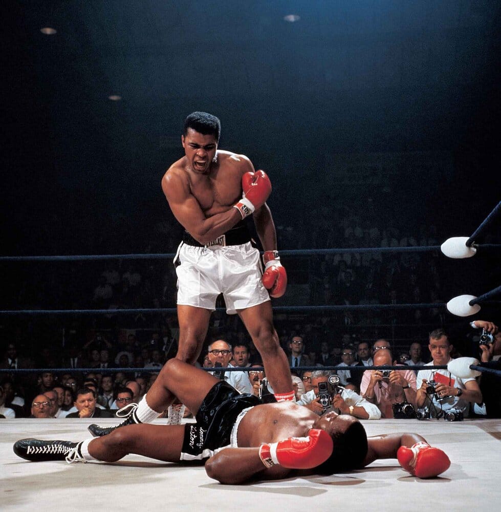 Muhammed ali apres le ko de sonny liston