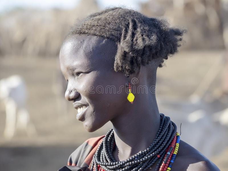 Omo river ethiopia may th portrait girl dassanech tribe dating 156017127