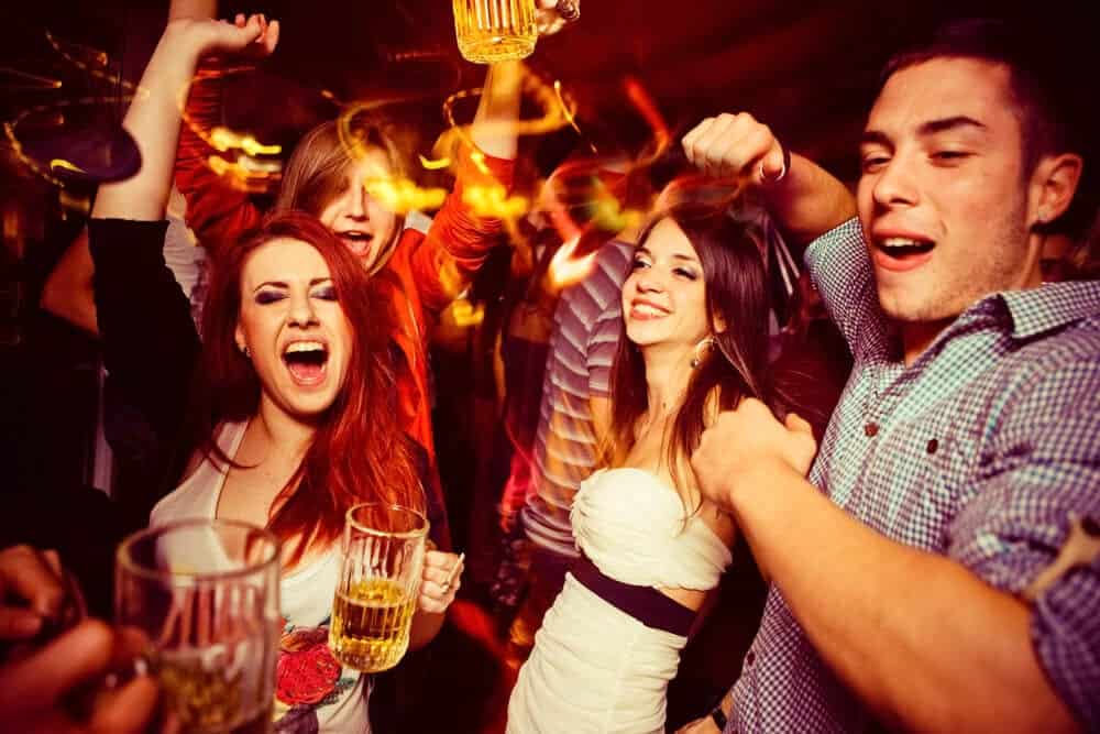 Partying Alcohol Abuse Beachside