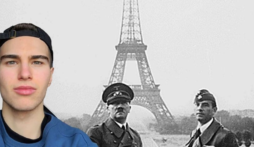 Hitler at eiffel tower
