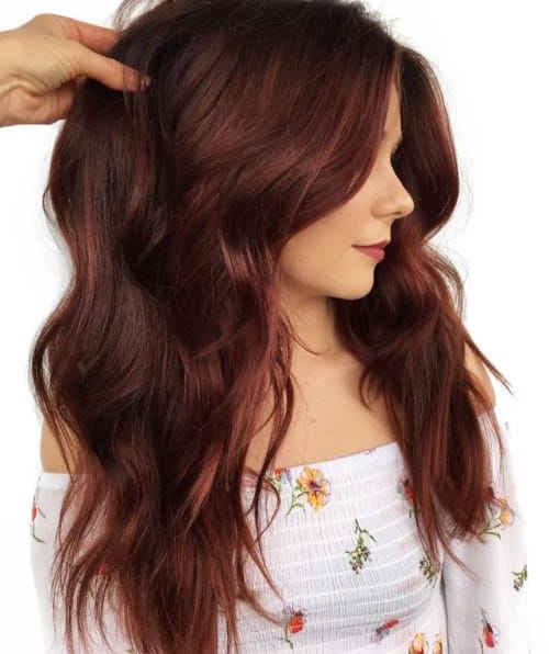 3 long red brown hair