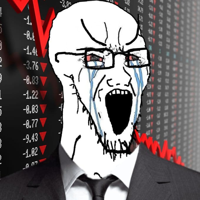 Wojak soy boy chart goes down