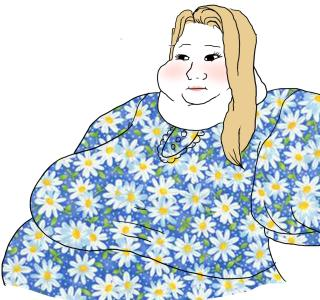 Wojak girl fat