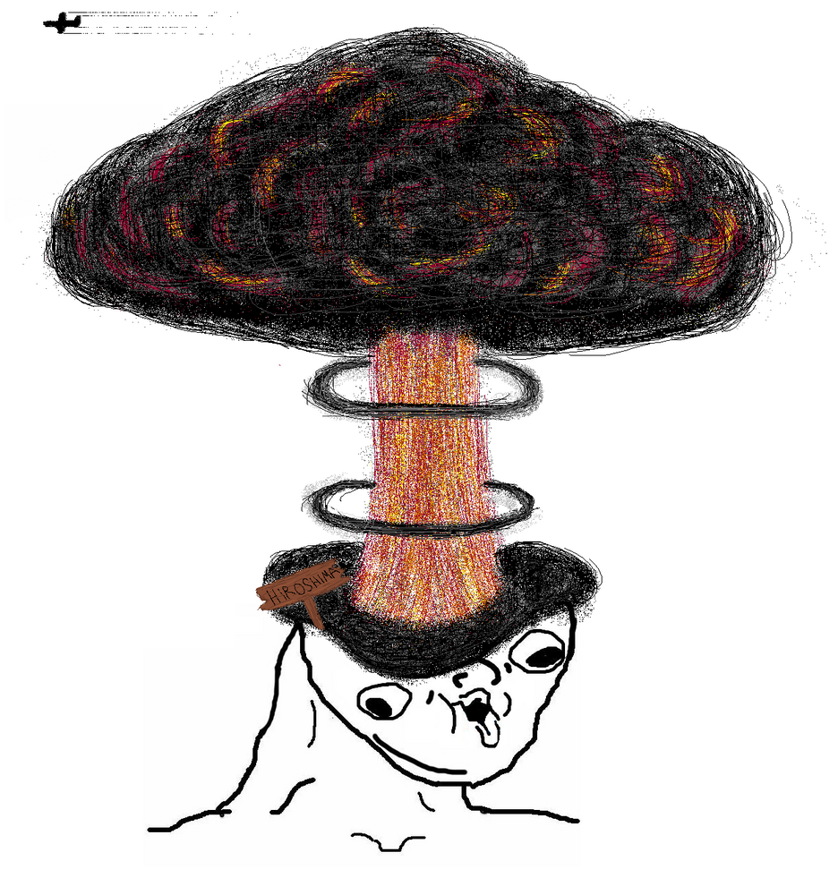 Brainlet mushroom cloud