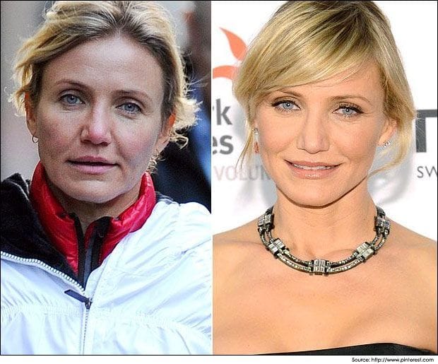 Celebrities Without Makeup Photos hollywood Celebrities Without Makeup Cameron Diaz