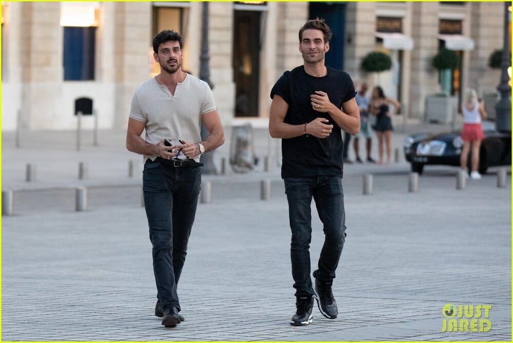 Michele morrone hangs with jon kortajarena in paris 12