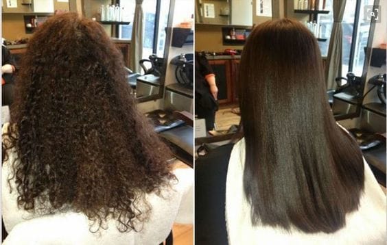 Keratin hair treatment