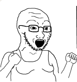 Wojak soy boy muscle shirt