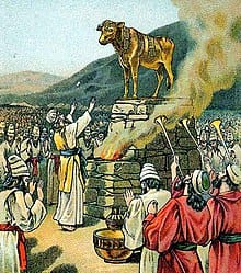 220px Worshiping the golden calf