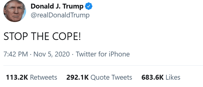 Stop the cope