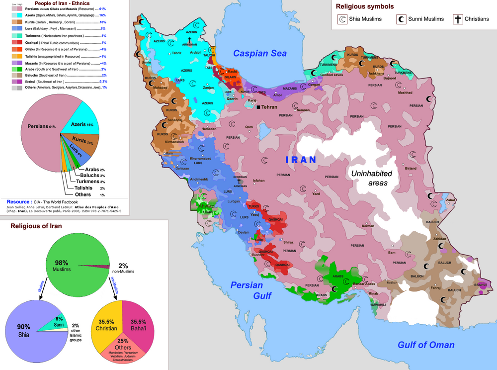 Ethnicities and religions in Iran