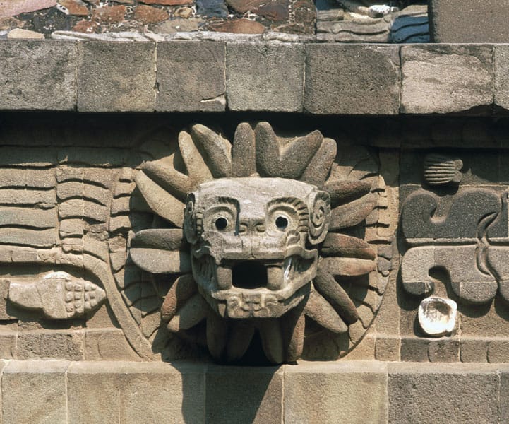 Quetzalcoatl Temple of Mexico Teotihuacan