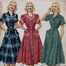 Fifties Dresses: 1950s Style Swing to Wiggle Dresses | Fifties dress, Dress  history, House dress