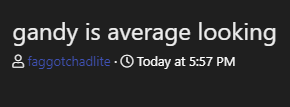 Faggotchadlite