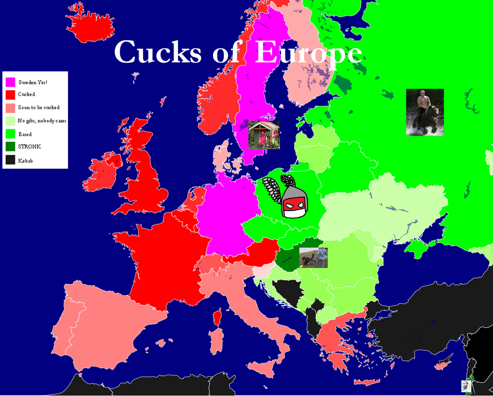 Map cucks of europe