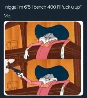 Thumb nigga im 65 i bench 400 ill fuck u up 43618270