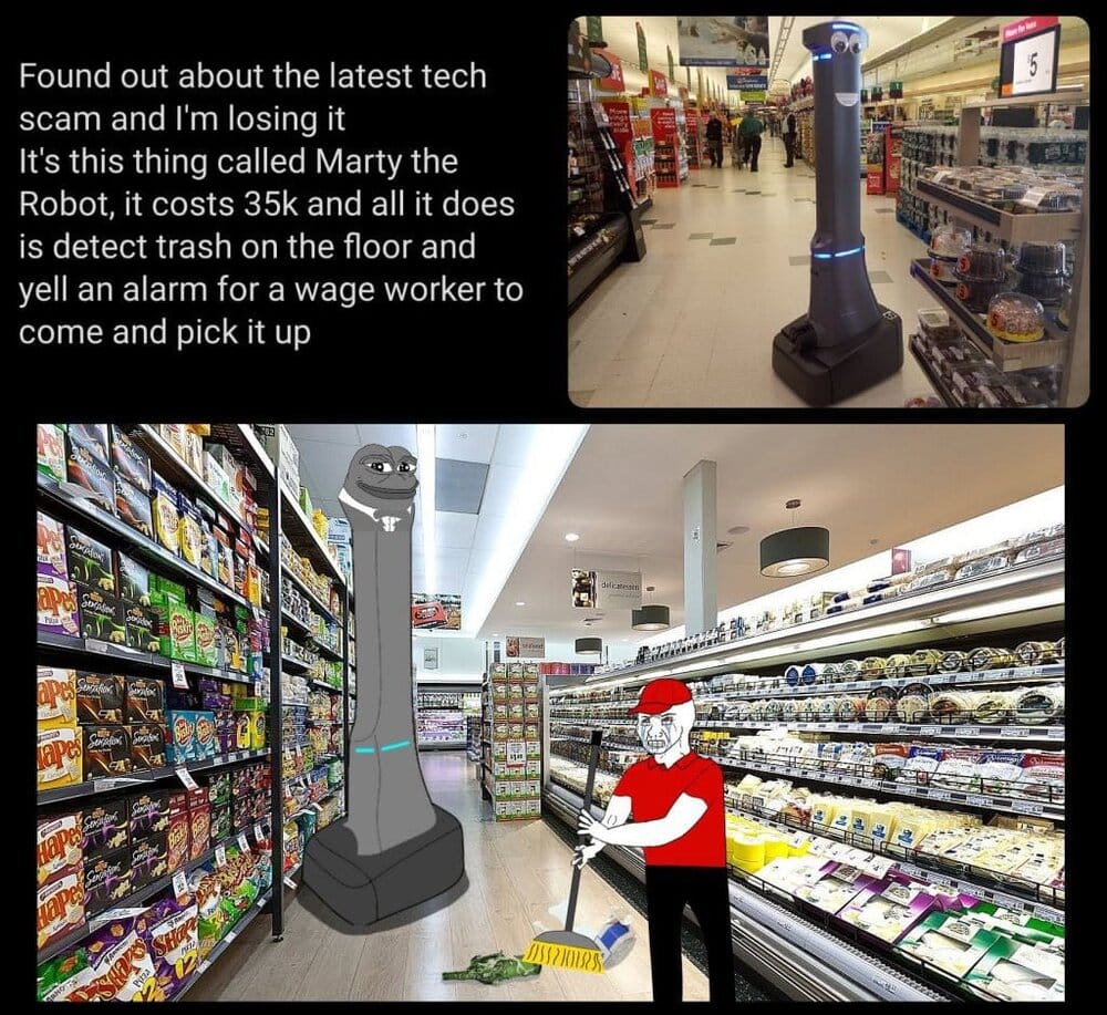 Marty the robot wagie