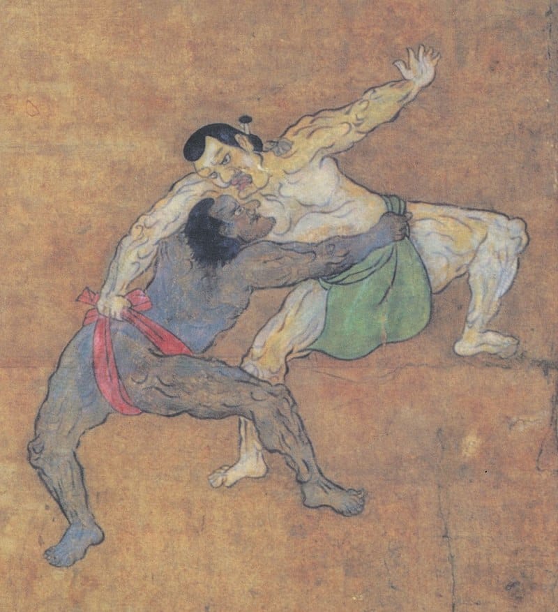 800px Black sumo wrestler in 17th century
