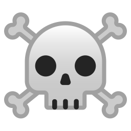 10099 skull and crossbones icon