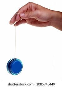 Hand hold blue yoyo 260nw 1085745449