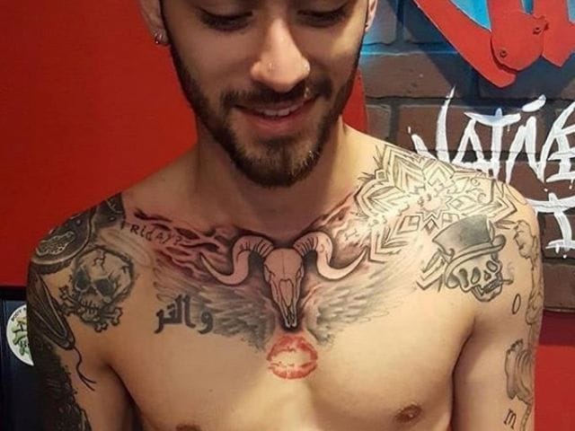 Zayn Malik Chest Tattoos