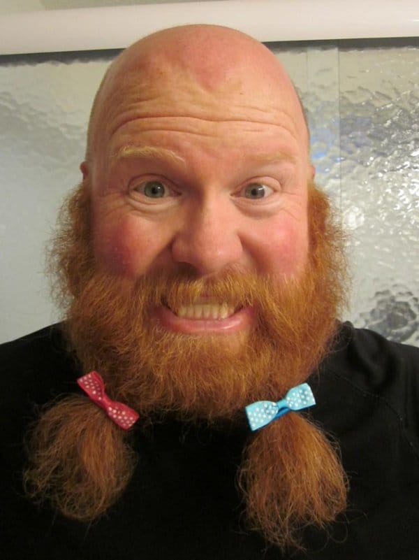 8 Fancy golden brown beard