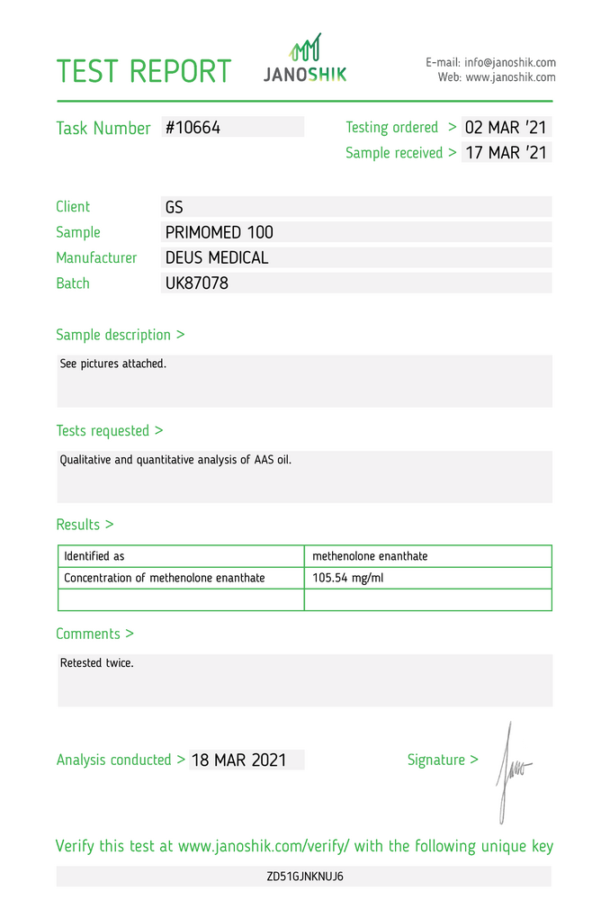 Test Report 10664