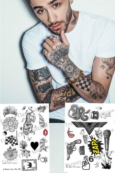ZAYN MALIK TEMPORARY TATTOOS grande