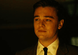 Leonardo DiCaprio crying