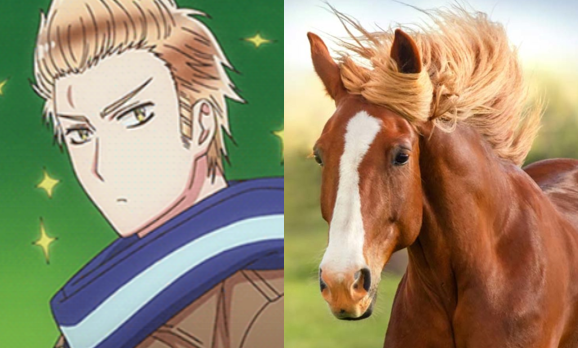 Horse face anime mogger